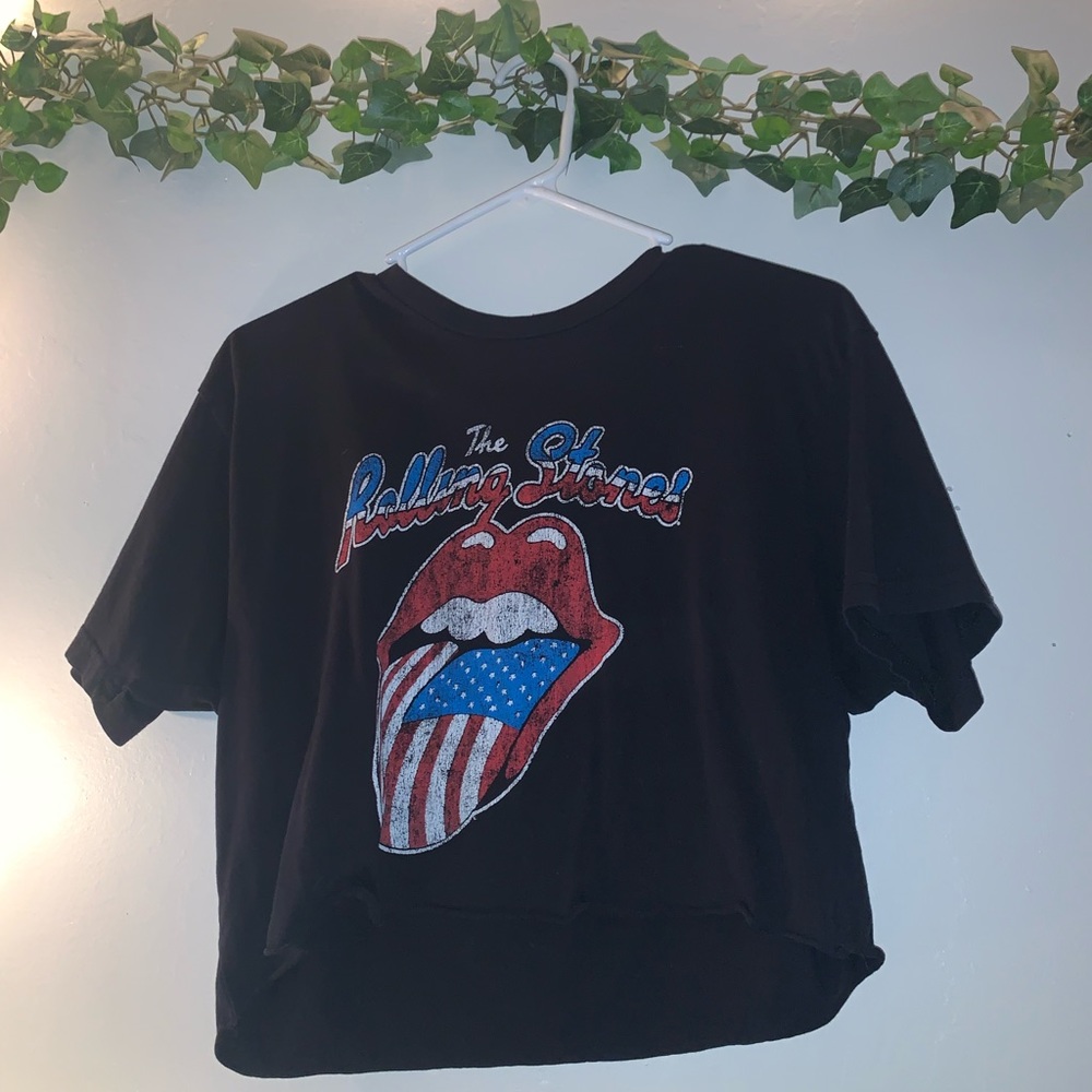Cropped Rolling Stones Tee